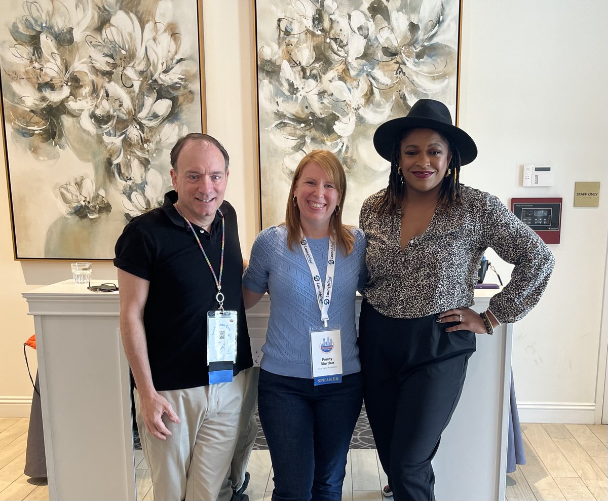 PennyRiordan1's tweet photo. So proud to share the stage with Leo Cusimano, publisher of @DallasVoice and member of our @NewsIsOut collaborative, and Jessica Washington, CFO of @dallasweekly and member of our @WordInBlack collaborative. Great discussion today on collaboration that grows revenue. #aan2023 https://t.co/eyVlWCreH0
