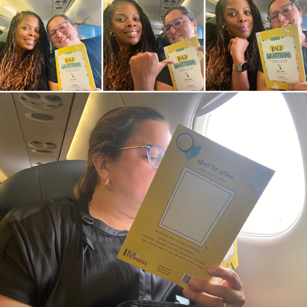 Had an awesome flight back from Washington, DC! @xilento & I reflected on the blessing/gift we received from this trip #NorthStar @NMAAHC #TeacherWorkshop @LainieRowell #EvolvingWithGratitude #BoldGratitude (p.31)