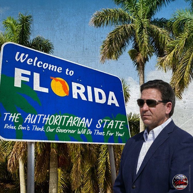 LqLana's tweet photo. Because his campaign sucks. 

Because he’s way behind TFG in the polls. 

Because people don’t like him. 

Instead of tending to Floridians lil impotent Ron has picked another target in his thirst for total authoritarianism. 

He urged the agency that manages Florida's pension fund to launch an investigation into Bud Light's parent company because how dare they appear to support the trans community. 

Nothing worse than a petty fascist bigot. #FreshVotesBlue