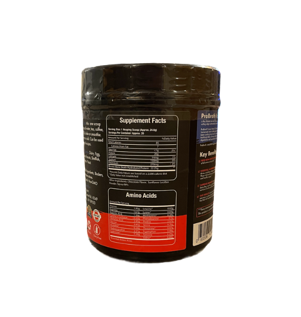 🍫 Fuel your body with Probroth Bone Broth Protein - Natural Chocolate! 💪🥣

🌱 All-natural, 17.3 OZ of pure goodness.

🏋️‍♀️ Boost your protein intake, guilt-free pleasure!

🛒 Limited stock, order now: shorturl.at/brsv9 #Probroth #BoneBrothProtein #NaturalChocolate