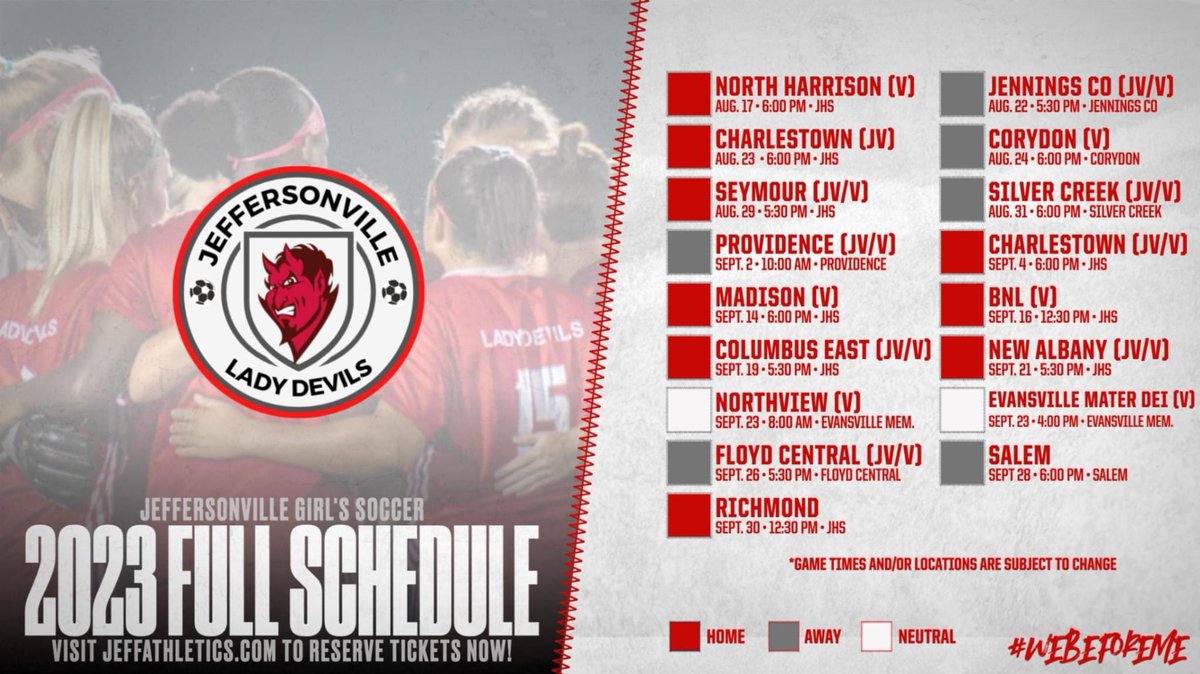 Jeffersonville Lady Devils Soccer tweet media