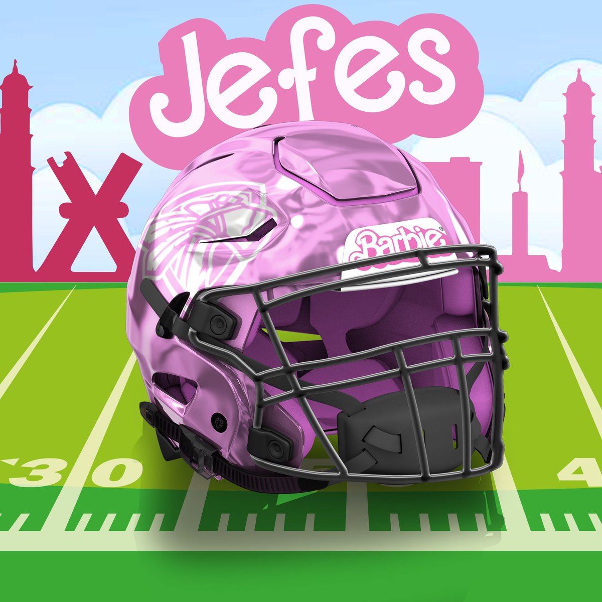 Considerando el nuevo uniforme de la temporada 2024.

#656
#FearTheTribe 
#BarbieTheMovie