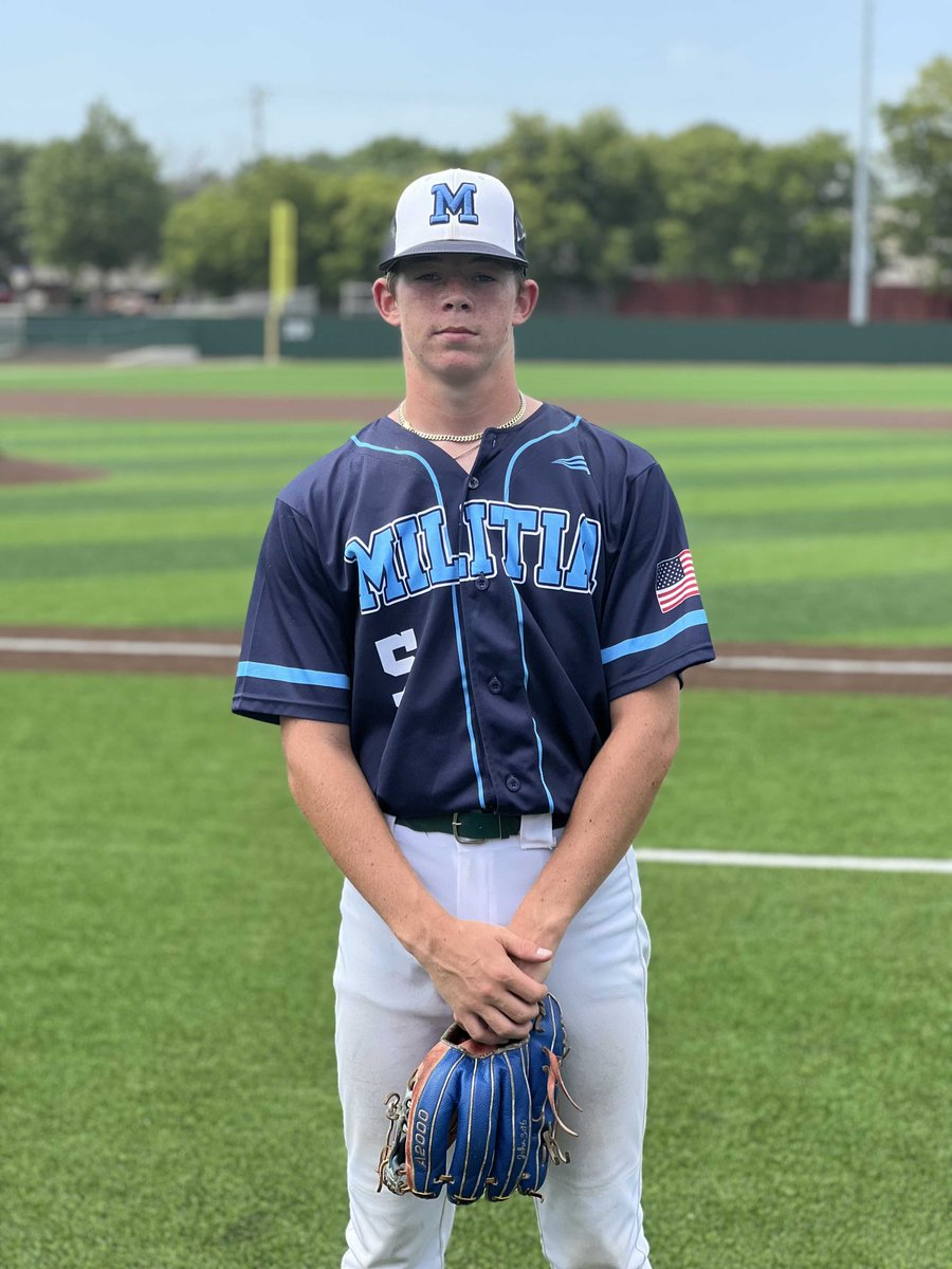 FiveToolTexas's tweet photo. #FiveToolWS F: @ETMilitia 3, Prospects 1
PoG: Dylan Armstrong 7 IP, 3K, ER
Hitter: Aiden McPhail 1-2, 2B, R
Notable: @_shreyasreddy 5 IP, 6K, H https://t.co/T9RttI2wLV