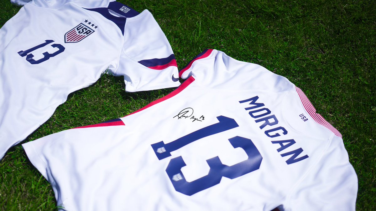 The countdown starts now!⏰ 4 hours to kickoff and 24 hours until bidding closes on the Alex Morgan jersey benefiting @radychildrens