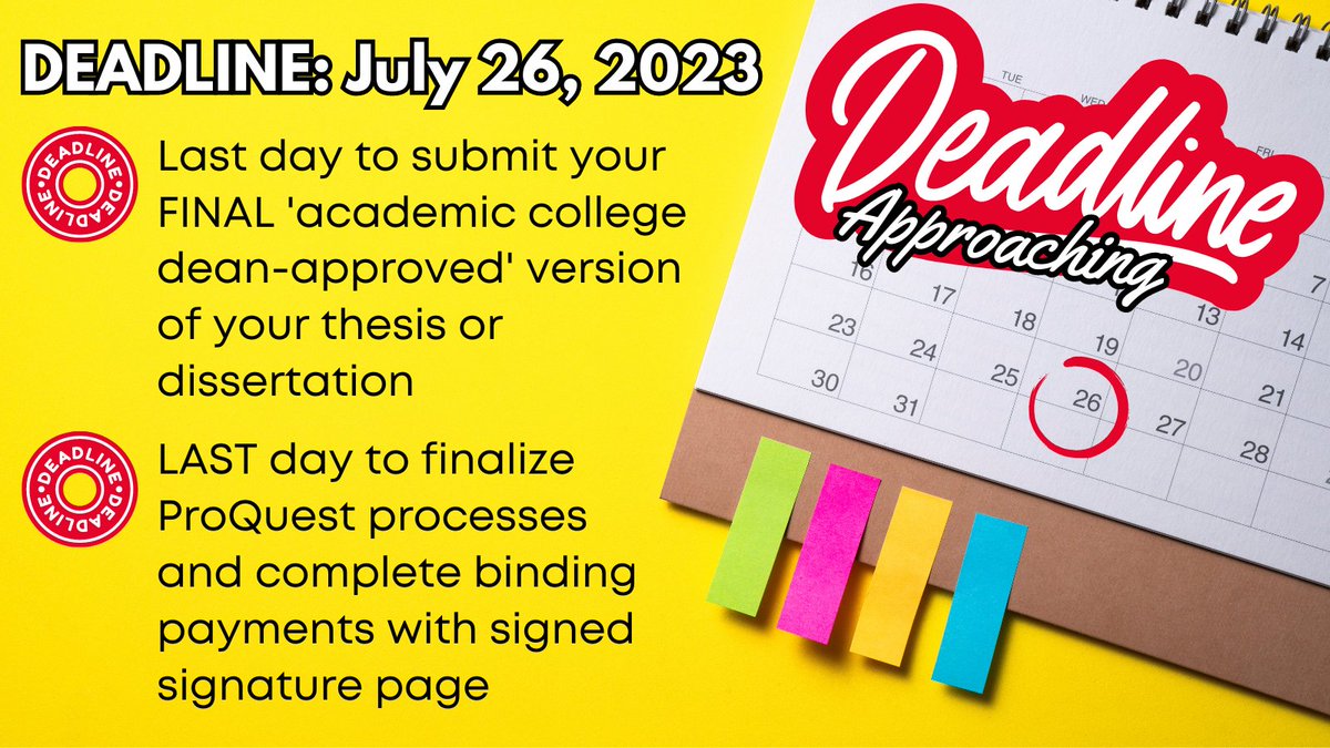 LU_GradStudies's tweet image. Hey LU Graduate Students! Upcoming deadline reminder!