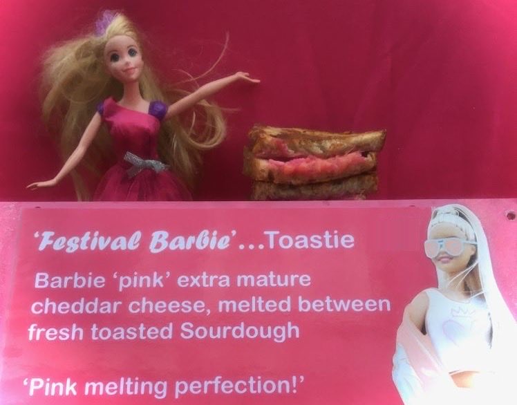 We’re all set for ⁦⁦<a href="/splendourfest/">Splendour Festival</a>⁩  &amp; bringing a bit of   Barbelicious magic  this weekend .Everything  is soooooo pink even our Cheese!!! #pink #toasties #splendour #fun