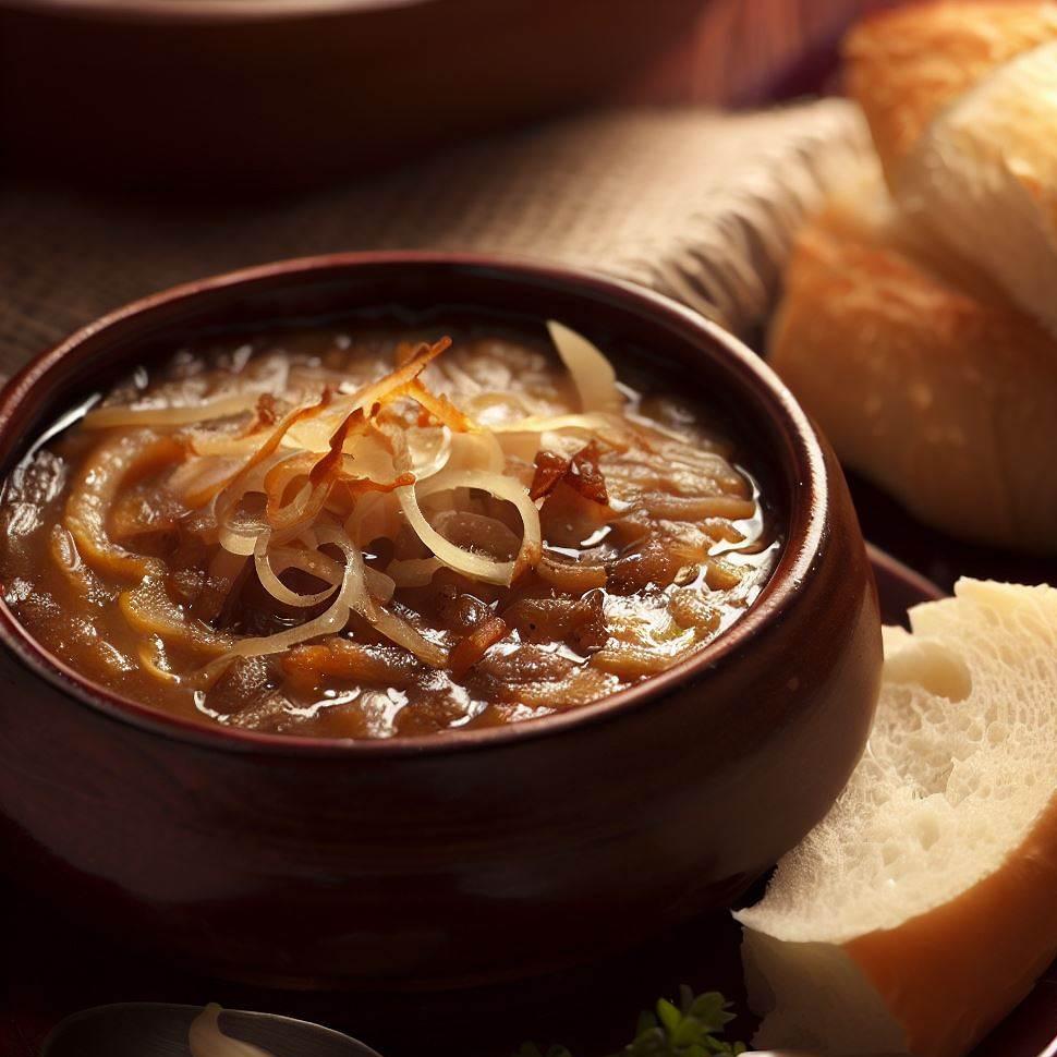 French onion soup is the perfect comfort food. #frenchonionsoup #soup #foodie