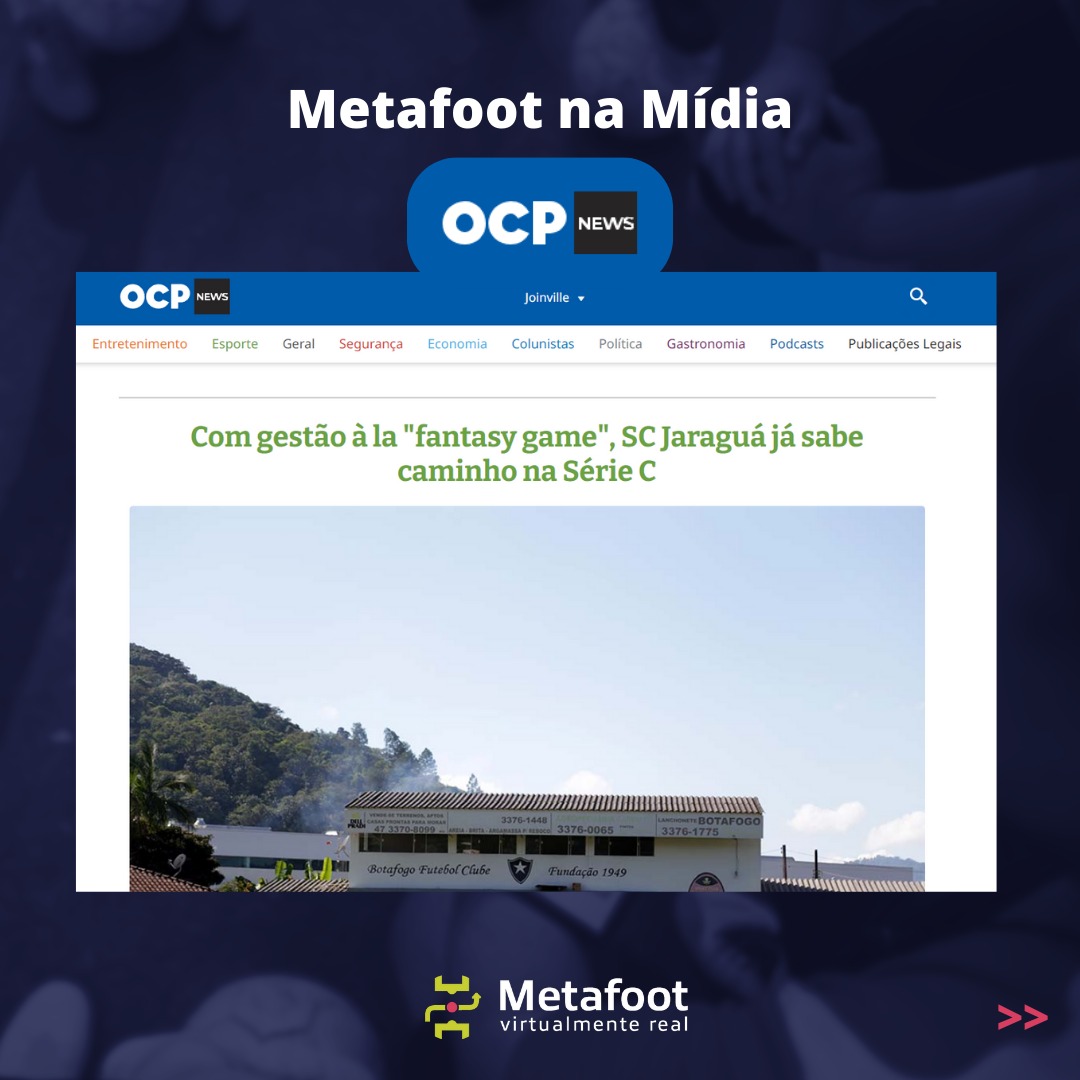 MetaFootManager's tweet photo. Metafoot na mídia! 📲📺📻

Com um aplicativo inovador e que promete revolucionar a gestão de futebol, nossa marca esteve presente em diversos veículos de comunicação. Entre rádios, programas e jornais, o Metafoot está em evidência no estado.

#metafootmanager #virtualmentereal https://t.co/VBfnxkxiFW