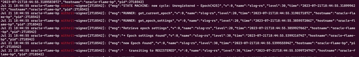 I am happy to announce that $VFS stake pool is official, Beta Testing, Mithril-Signer SPO.

If you like your SPO to stay on the cusp of cutting technology, consider delegating with us <a href="/VFS_StakePool/">$VFS STAKE POOL</a> 

<a href="/Cardano_CF/">Cardano Foundation</a> should be pleased ✅
#Cardano #Mithril #SPO