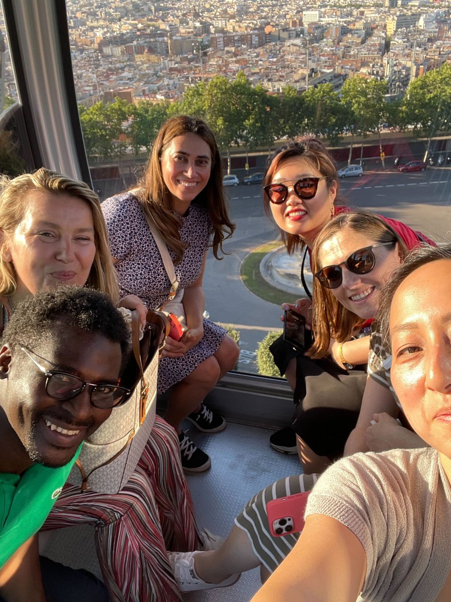 QuanticSchool's tweet photo. On top of the world! 🎡🌍 Riding the #MontjuicCableCar in #Barcelona is a thrilling experience, but doing it with the Quantic community makes it even more special! #QuanticBarcelona23 🙌❤️ #QuanticEvents #QuanticAlumni #GlobalNetworking #BusinessSchool #BusinessEducation https://t.co/jTIvphfZh7