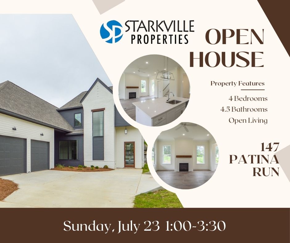 StarkvilleProp's tweet photo. OPEN HOUSE tomorrow! Don't miss the opportunity to see this NEW CONSTRUCTION in Oakvale!

Listed with Starkville Properties | 662-324-0037 https://t.co/RuJz0bIZ81