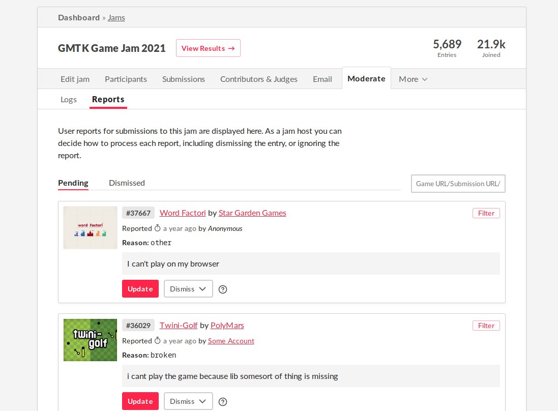 itch.io tweet media