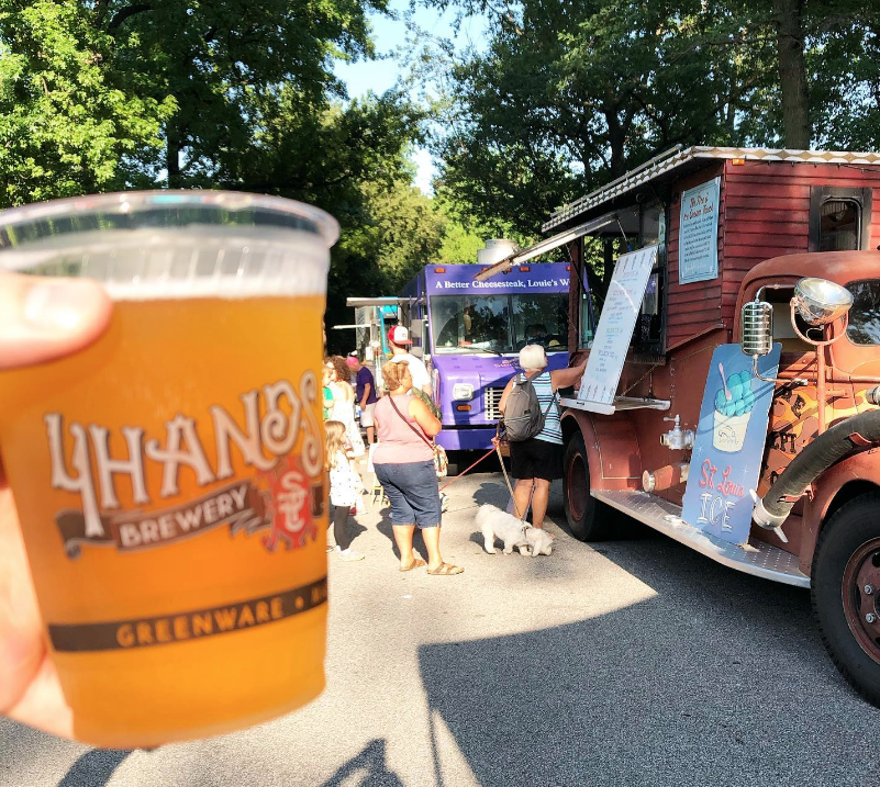 The next #foodtruckfridaystl is NEXT FRIDAY, July 28! Join us in @TowerGrovePark from 4-8pm with a line-up of your fave trucks, live music by Phree Wrider, beer from @4HandsBrewingCo & @Schlafly, frozen cocktails from @narwhalscrafted & more: saucefoodtruckfriday.com