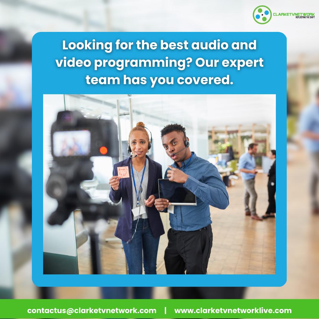ClarkeTVNetwork's tweet image. Our programming team is second to none! 🎥🎶👌
With their passion for creativity, diverse backgrounds, and commitment to excellence, they bring you the best in audio and video programming.
Tune in and discover their exceptional work! 📺👏
#ProgrammingTeam #AudioVisual #Crea...