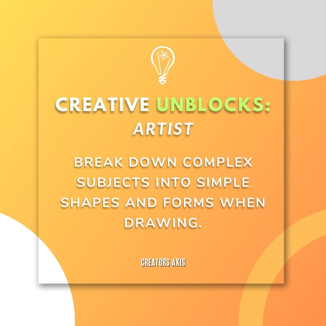 "Unlock the artist within by simplifying complex subjects through shapes and forms! 🎨✏️ 

#DrawingTips #SimplifyAndCreate #ArtisticJourney #ShapesAndForms #UnleashYourCreativity"