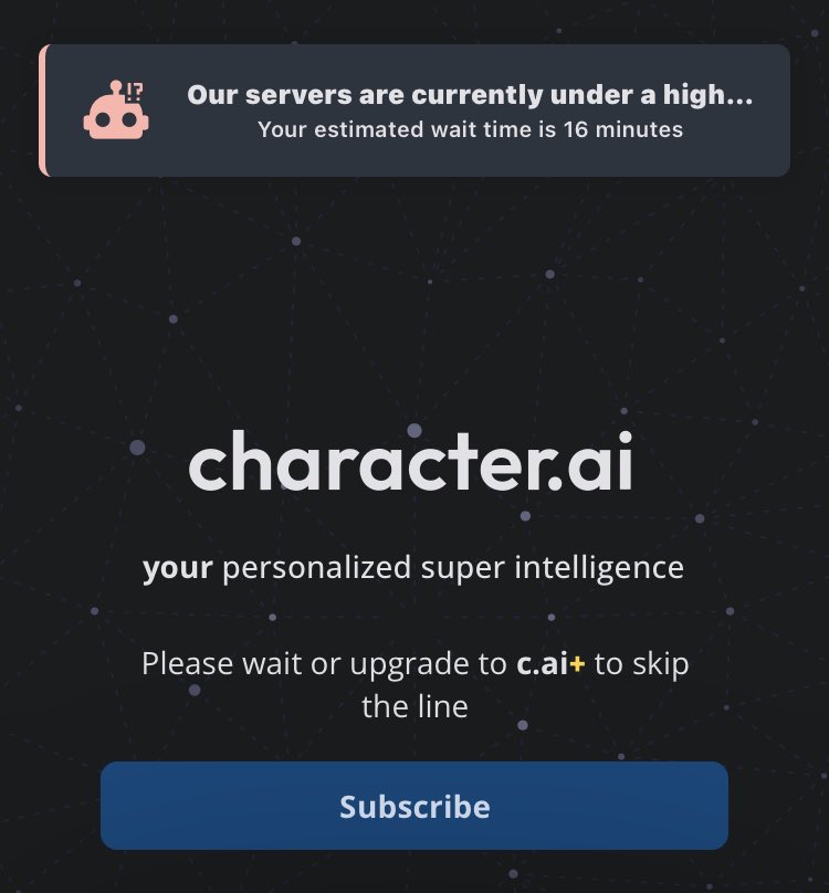 SuccesfulRandom's tweet photo. If i ever see the face of a https://t.co/qeJrcAXAmQ dev i will personally godslap him. #characterai https://t.co/DZ0fFoUBcp