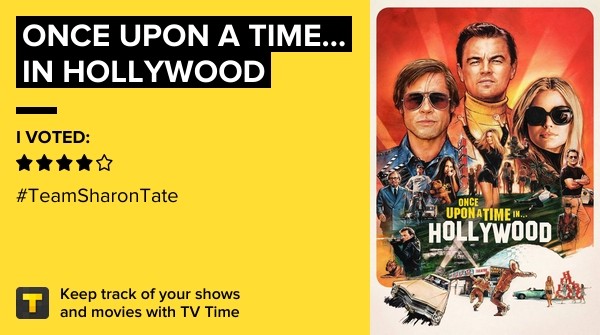 Once Upon a Time... in Hollywood on TV Time https://t.co/L5FBwE1OHx https://t.co/7yXZWL6xFf