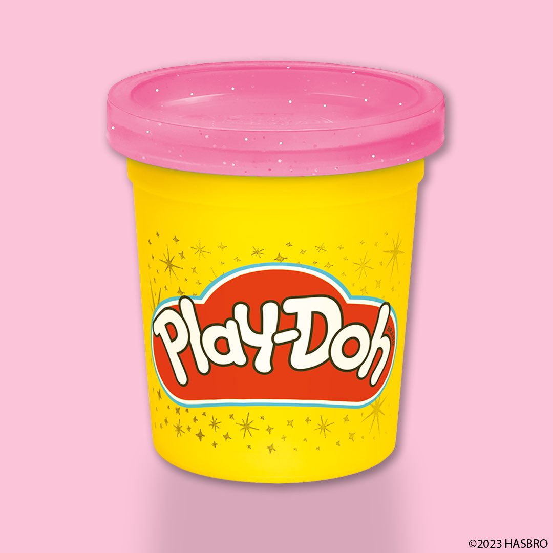 Pink sparkle Play-doh compound on our minds today.💕🌸🎀💄👙👛