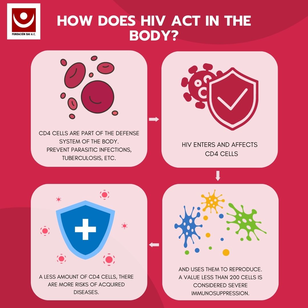 When a person acquire HIV, the virus attacks and weakens the immune system. As the immune system begins to weaken, the person is at risk of acquire infections.

Fundación BAI informs you about the subject.

#WeAreBAI #MakingADifference #VolunteerToday