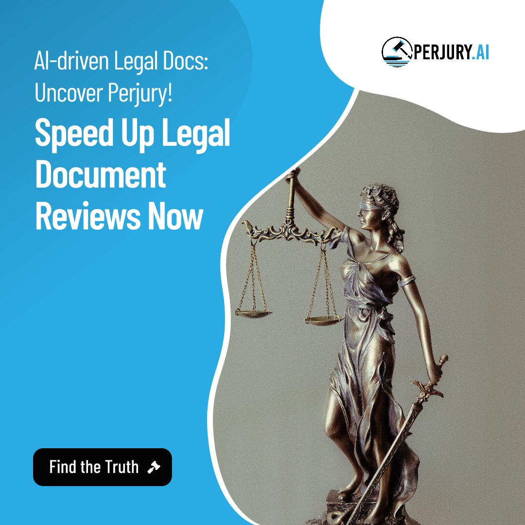 perjuryai's tweet photo. 🔓 Unlock a new era in legal document analysis with https://t.co/H5Ayd0gify. 

🔍 Discover hidden inconsistencies, counteract fraud, and elevate your efficiency. 

💻 Request a Demo today and experience the power of https://t.co/H5Ayd0gify. https://t.co/xieWa6hUzG