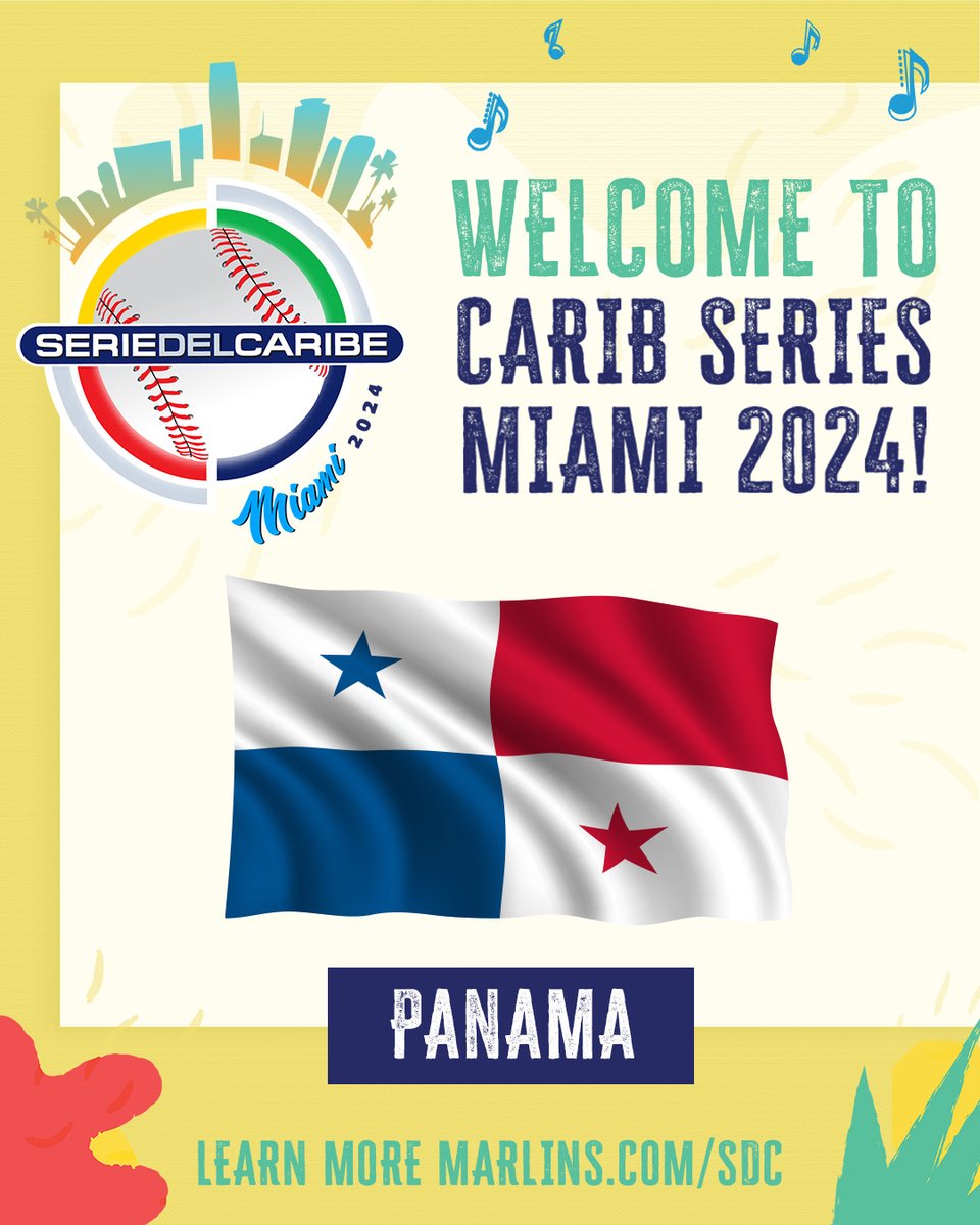¡PANAMÁ SE SUMA A LA FIESTA DEL CARIBE!🇵🇦🔥 @ProbeisOficial Más información marlins.com/sdc #SerieDelCaribe
