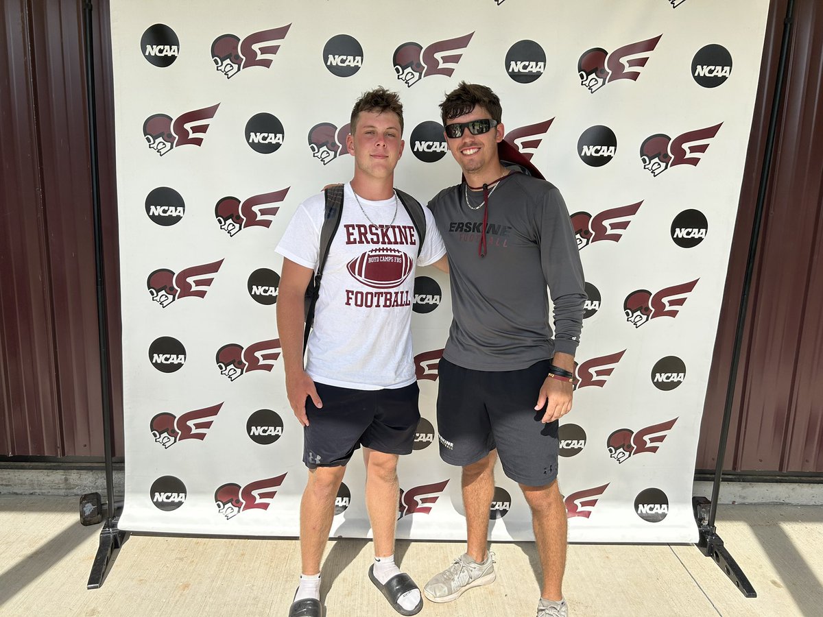 After a great camp today, I’m blessed to receive my first offer from Erskine. Thank you @coachbjeffcoat for the opportunity. @FleetFB @CoachDHop_24 @CoachJGentry @jodyhitman23 @PerryOrth10