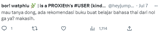 alingglobe_id's tweet photo. @heyjumpoff Hi Hi kak! aku ada buku yang rekomendasi buat kamu belajar bahasa thai nih, tp aku g tau ngirim ke kamunya gmn.. ini dari pertanyaan kamu yang di community Thai Enthu ya https://t.co/bCOYg9nGA8