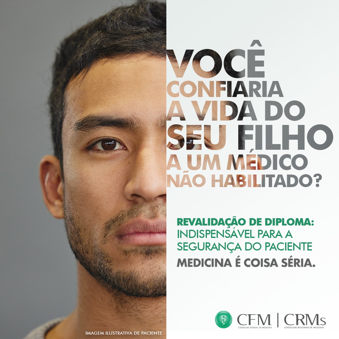 CREMERN's tweet photo. O CFM reforça a importância da exigência do Revalida para profissionais interessados em atuar no Brasil. Sem passar por esse exame, o qual é aplicado pelo Ministério da Educação, por meio do Inep (sem qualquer participação do CFM), o cidadão fica exposto a riscos no atendimento. https://t.co/Nguz1kSzCq
