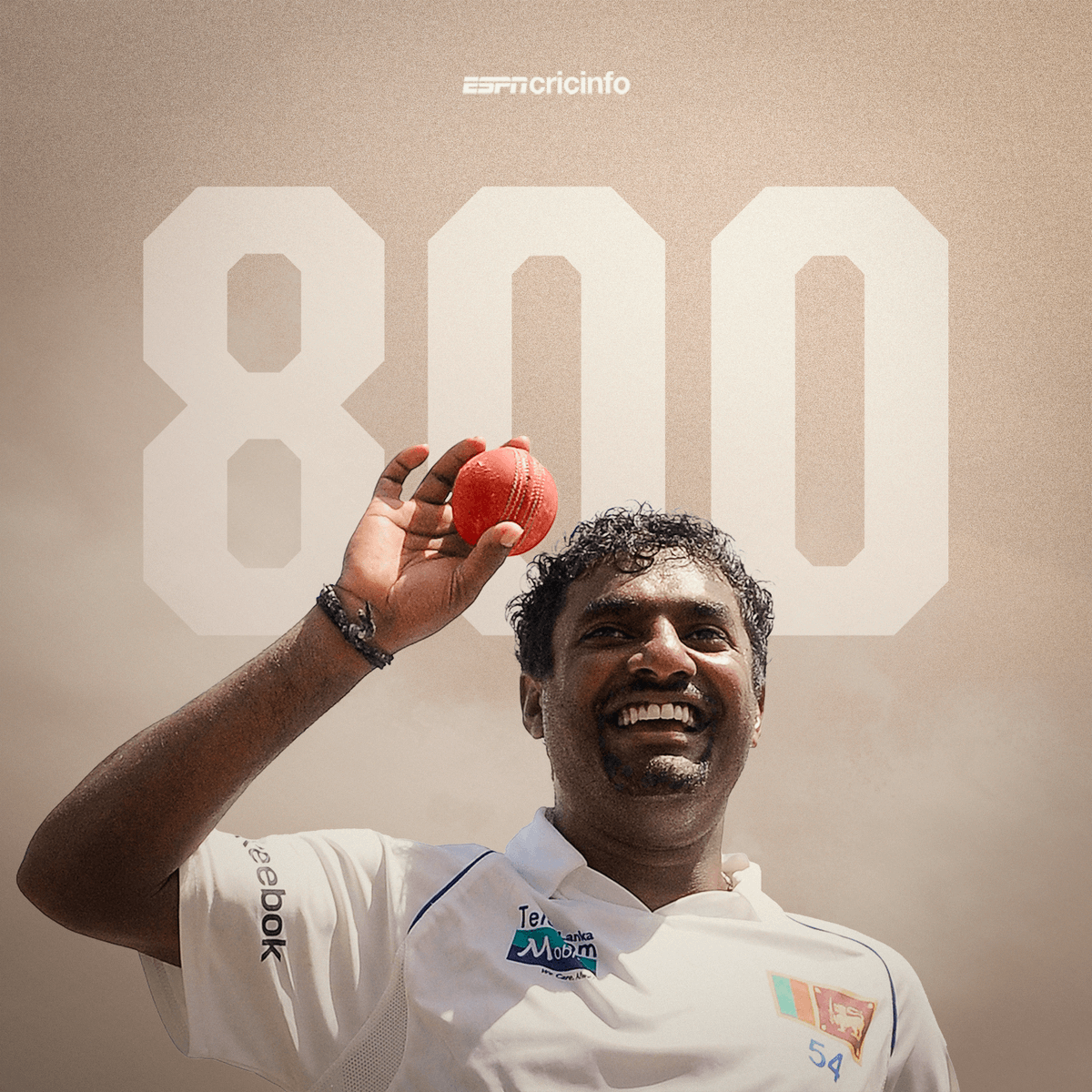 ESPNcricinfo's tweet photo. #OnThisDay in 2010, Muthiah Muralidaran finished with a wicket off his final ball in Test cricket 8⃣0⃣0⃣

https://t.co/Xi2kNw357i https://t.co/WgD9ZlPCTw