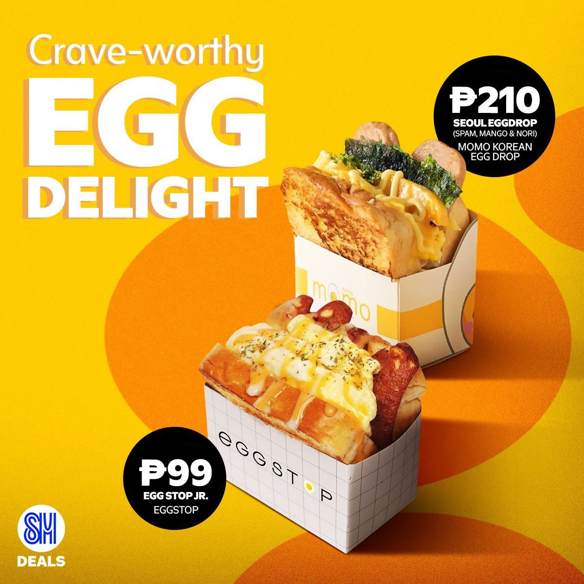 _SMMallsOnline_'s tweet photo. Cracking up over this egg-cellent egg drops! 🍳

Brunch your way through savings when you #CheckSMDealsNow 

https://t.co/g7eRXmgyGl https://t.co/Y2QSQhoWS0