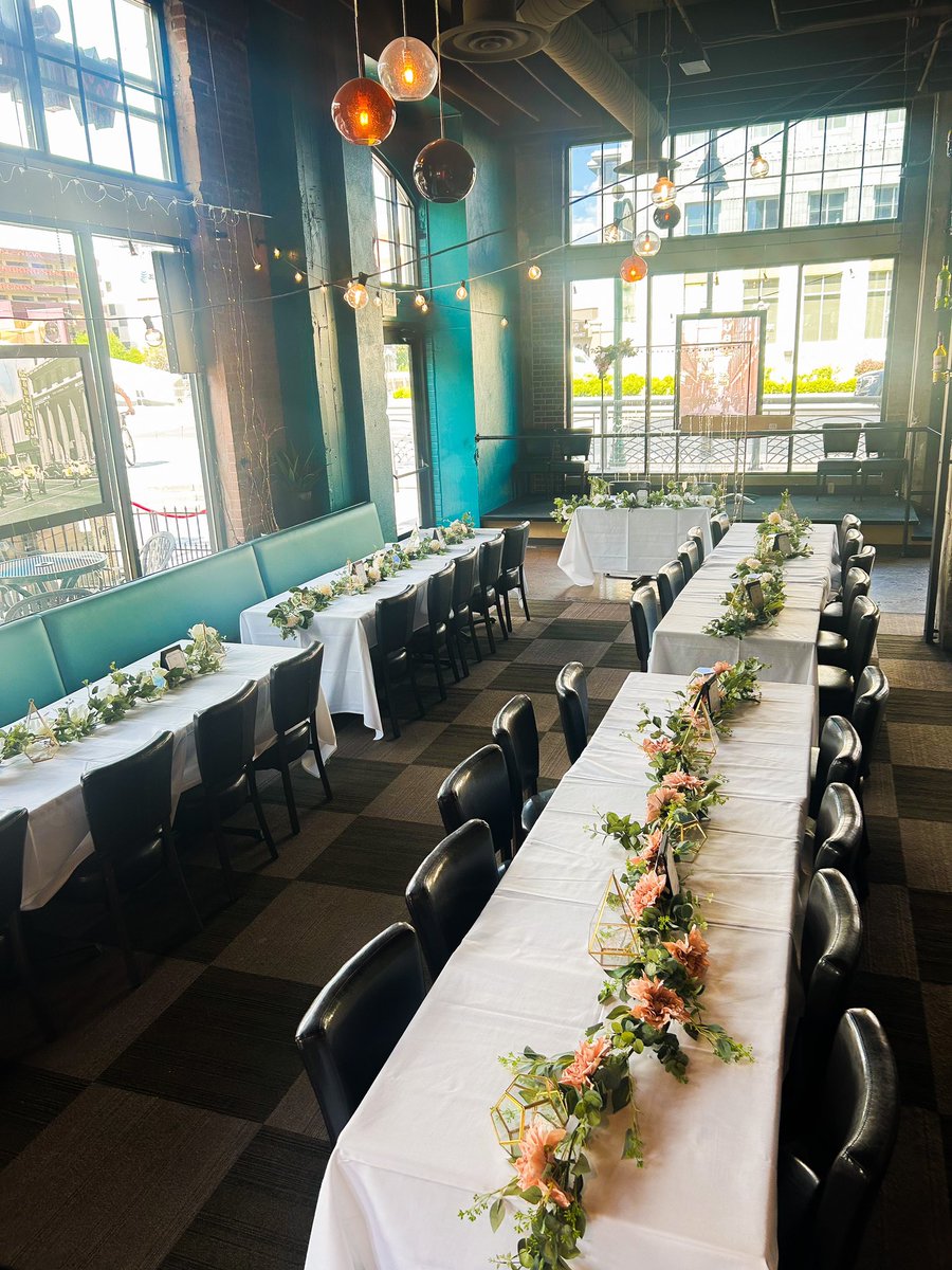 wildrivergrille's tweet photo. With multiple different event spaces, delicious menus and a dedicated staff, Wild River Grille is THE place to host your next party! From birthday parties to corporate holiday events, we have the space for you! Reach us at info@wildrivergrille.com to inquire about booking with us https://t.co/O3ywAcuRfY