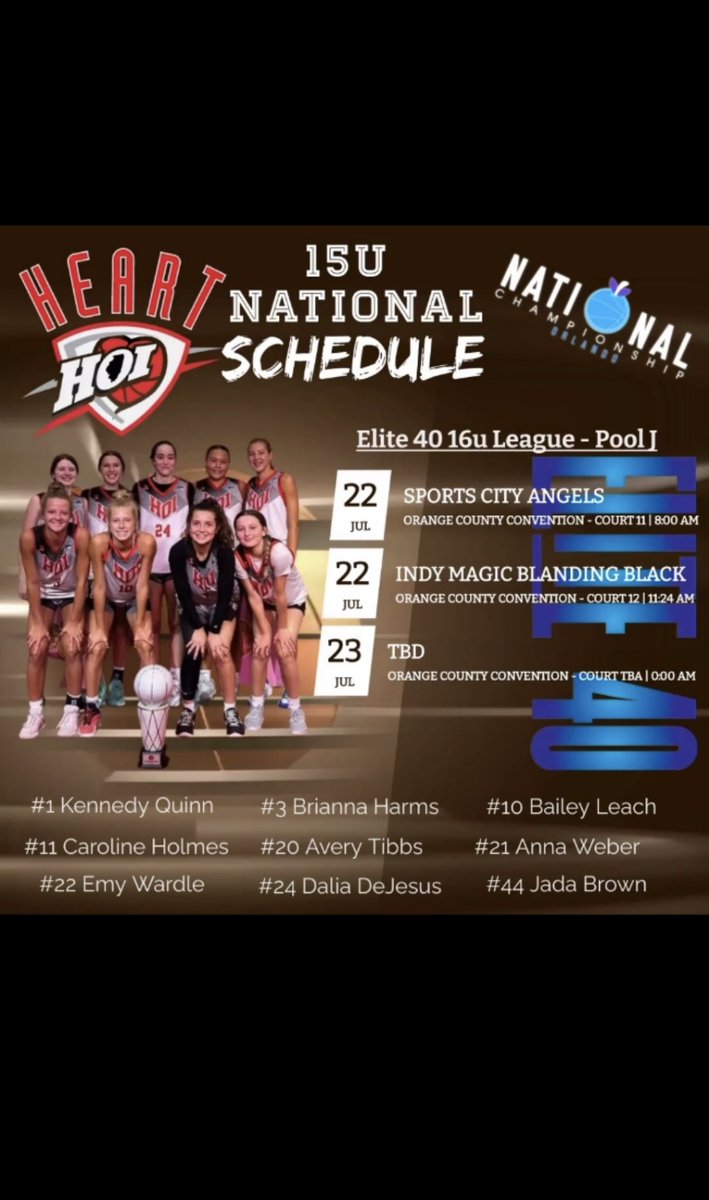 My schedule for Orlando!