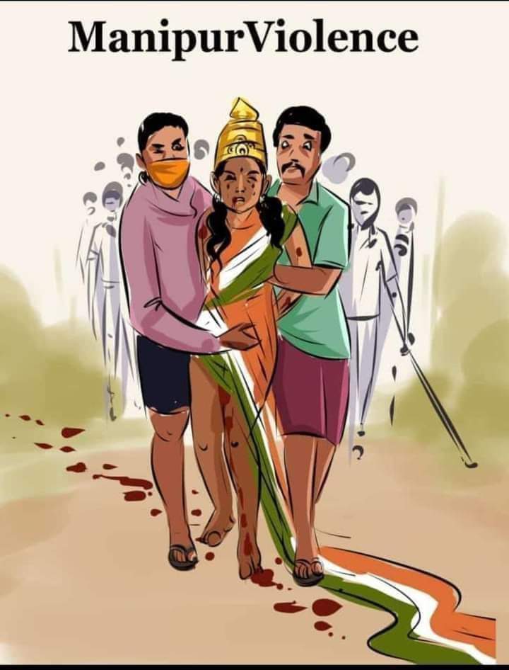 #आदिवासी_विरोधी_RSS_BJP
Injustice &amp; Atrocities are heaped on the adivasis in Manipur on large scale. Thier settlements are being torched due to which the adivasi of Manipur are forced to flee in large numbers and <a href="/PMOIndia/">PMO India</a> took only 2 months to speak.
Injustice😡
<a href="/rashtrapatibhvn/">President of India</a>