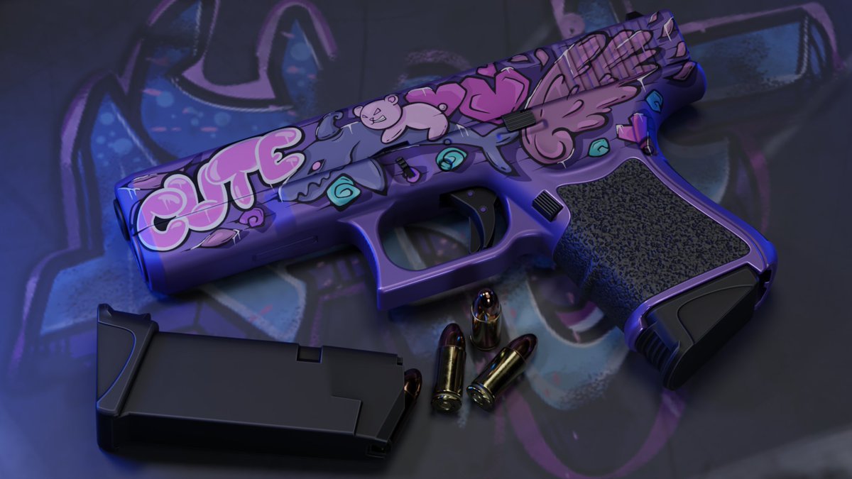 Hi everyone! I am glad to present our first collaboration with Mia for CS2 on Glock-18! I hope you enjoy it! 

<a href="/CounterStrike/">CS2</a>

Glock-18 | Cute
steamcommunity.com/sharedfiles/fi…

#CS2 #CSGO