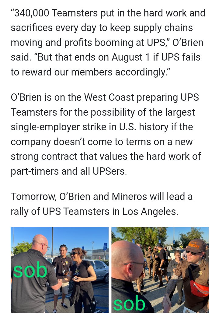 BrJoeBalkis's tweet photo. 7/18/23
#VOTENOups &amp; #Strike 8/1
#upsNegotiationsUpdate
#2023TeamstersupsContractCampaign #ups #Teamsters
#sob vacations in #california.
He takes photo-ops with #TeamstersOfficers &amp; #TeamstersLocal63Members &amp; tries to co-opt #TeamstersMembers.
https://t.co/z4Tp1mC4g1 https://t.co/ovPY7EHXOY