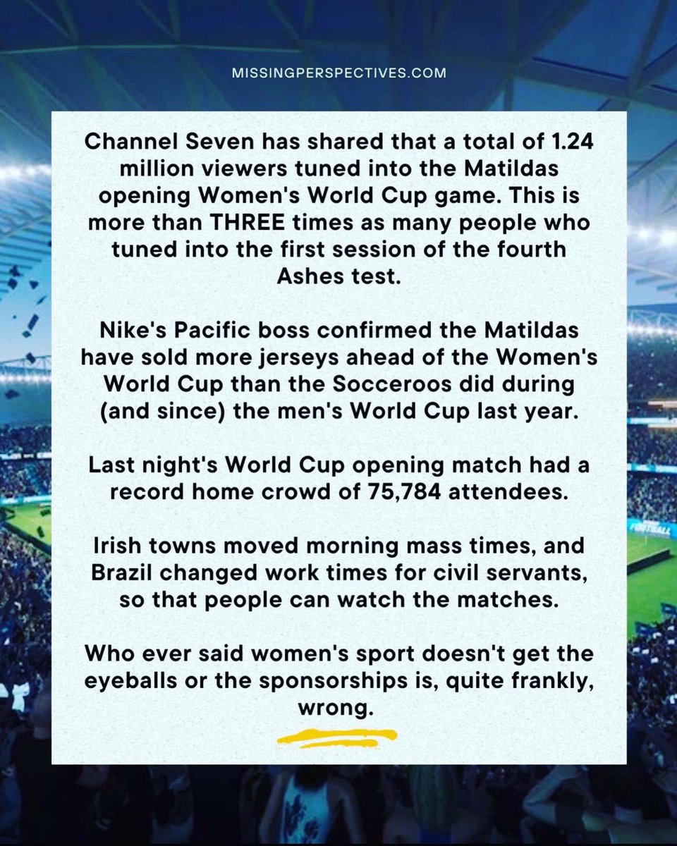 Love watching these women succeed and the conversations around gender equality they are provoking. 
The evidence is in…The revolution is here…
Go the Tillies!  
#genderequality
