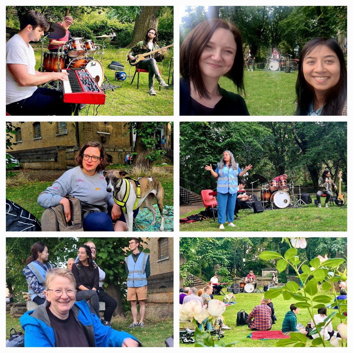 Fantastic evening with fellow Islington Cllrs at 'Jazz in the Gardens' St Mary Magdalene Church Gardens. Thanks @HopeChurchIs for hosting 2 brilliant free Jazz evenings, promoting positive use of the community space 🎼🎵