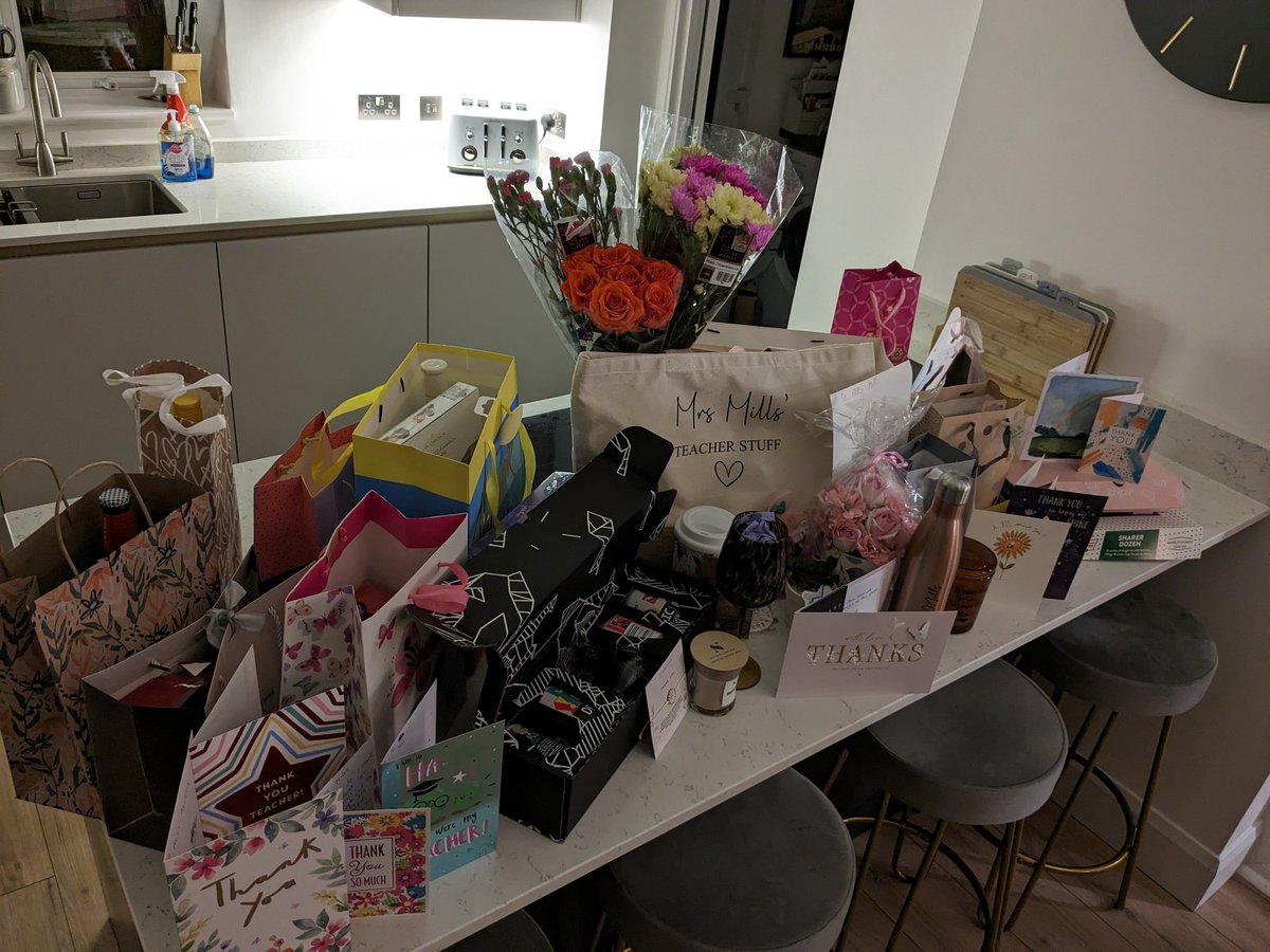 Feeling very overwhelmed on this last day of term. Wonderful pupils, parents, and carers...THANK YOU 💙 You have no idea how much your generosity and beautiful words mean to me. A true example of 'together we can' support &amp; care for one another through tough times XX