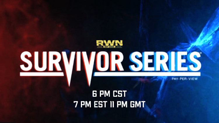 MediaCWA's tweet photo. The full RWN Survivor Series Card for tomorrow night. (Matches in Order) &amp; Offical air times.

#RWNSurvivorSeries https://t.co/Vi8sVhrAyA