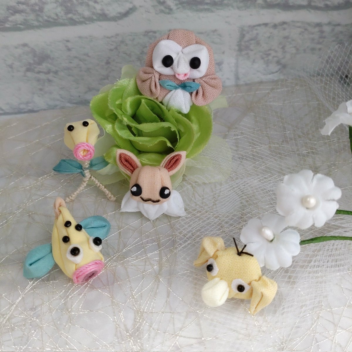 tumatuma_ocean's tweet image. ポケモンしてないのでなんの世界大会かわかってないのですが…せっかくなのでつまみ細工のポケモンもかわいいから見て♡

#ポケモン世界大会  
#ポケモン   #pwcs
#みなとみらい