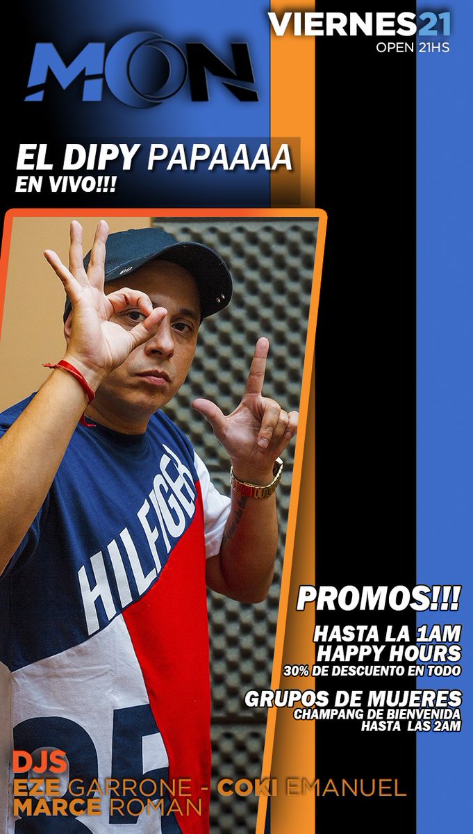 MOONDISCO1's tweet photo. Viernes en MOON 🍹🎉
Hoy EL DIPY 🎉 EN VIVO🎶🎸

💥 SORTEO 😏

👉 1 Vale de $10 MIL 🥳
👉 2 COSECHAS TARDÍA
👉 2 COMBOS SKYY 🍹
👉 1 BALDE CORONA 🍺 
👉 2 VALES DE $5000 💰 
👉 2 RENA DU+REDBULL 🫶

Dale...
🔁Rt
❤Fav
��� @ a dos amgxs https://t.co/FC2mZxjIbN