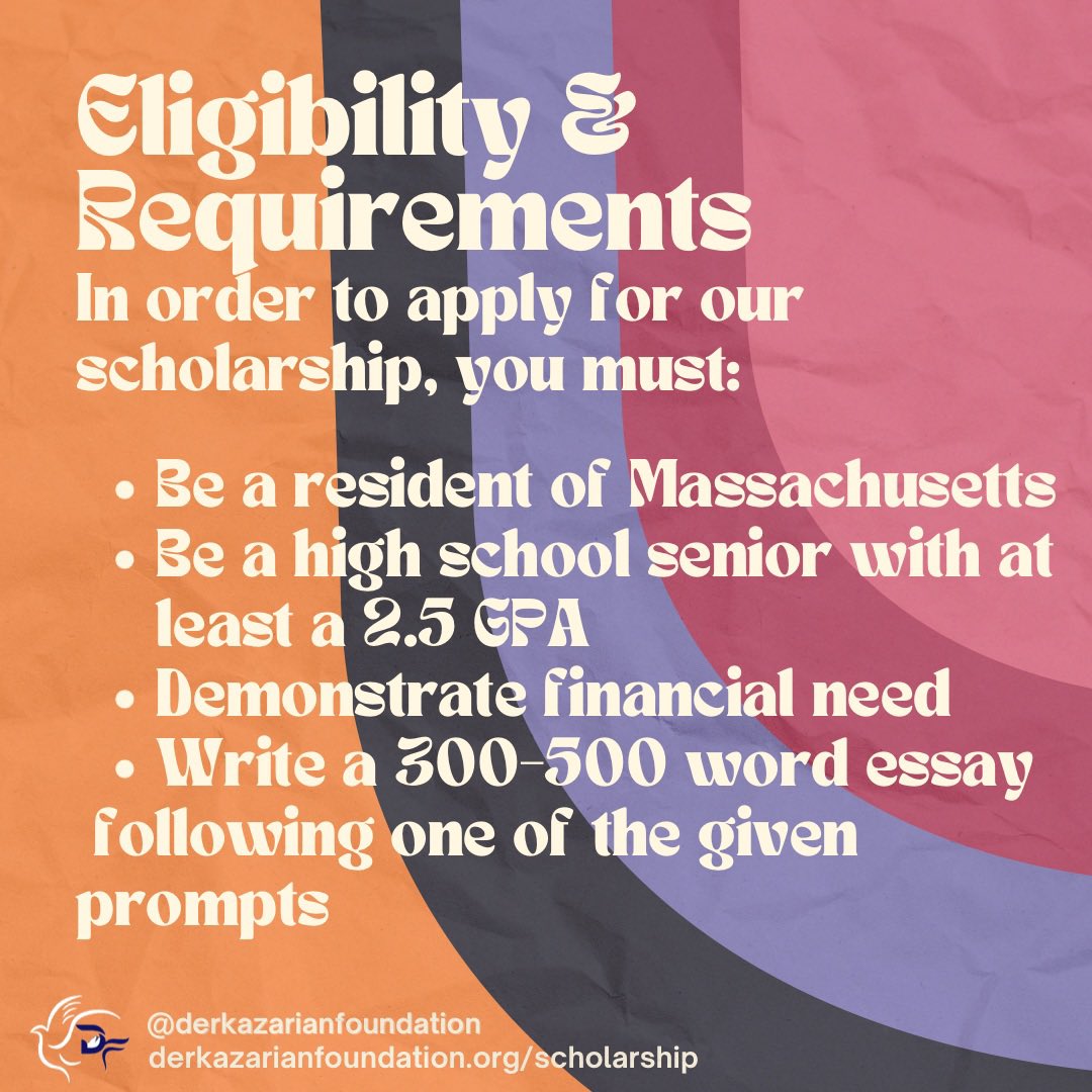 derkazarianf's tweet photo. The Alan k. and Isabelle DerKazarian Foundation is happy to announce our 2023-2024 scholarship program! Visit our website @ https://t.co/hZ60NRNt5c or use the QR code and apply today! https://t.co/frSMPxVLdZ