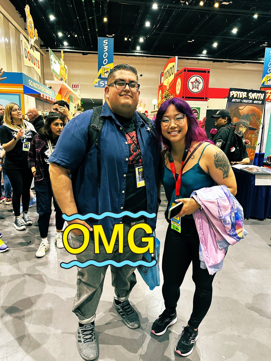 gerardoiscool's tweet photo. SDDC cool thing that happened: Got to meet @ParallaxStella and she was very nice 10/10 would recommend saying Hi 👋 #SDCC #gregsux https://t.co/BT1RHs2GGK