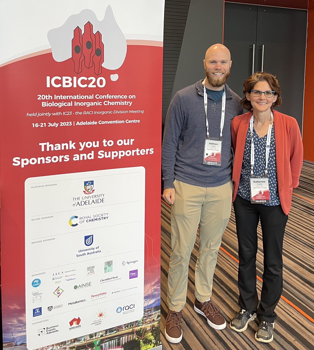 AddisonDuda's tweet image. Great people and fantastic science at #ICBIC20. I’m so fortunate and thankful to have given a talk on my thesis work with @FranzLabDuke 🦠🧪 A huge thank you to @SBICofficial for allowing me to make the trip to Adelaide