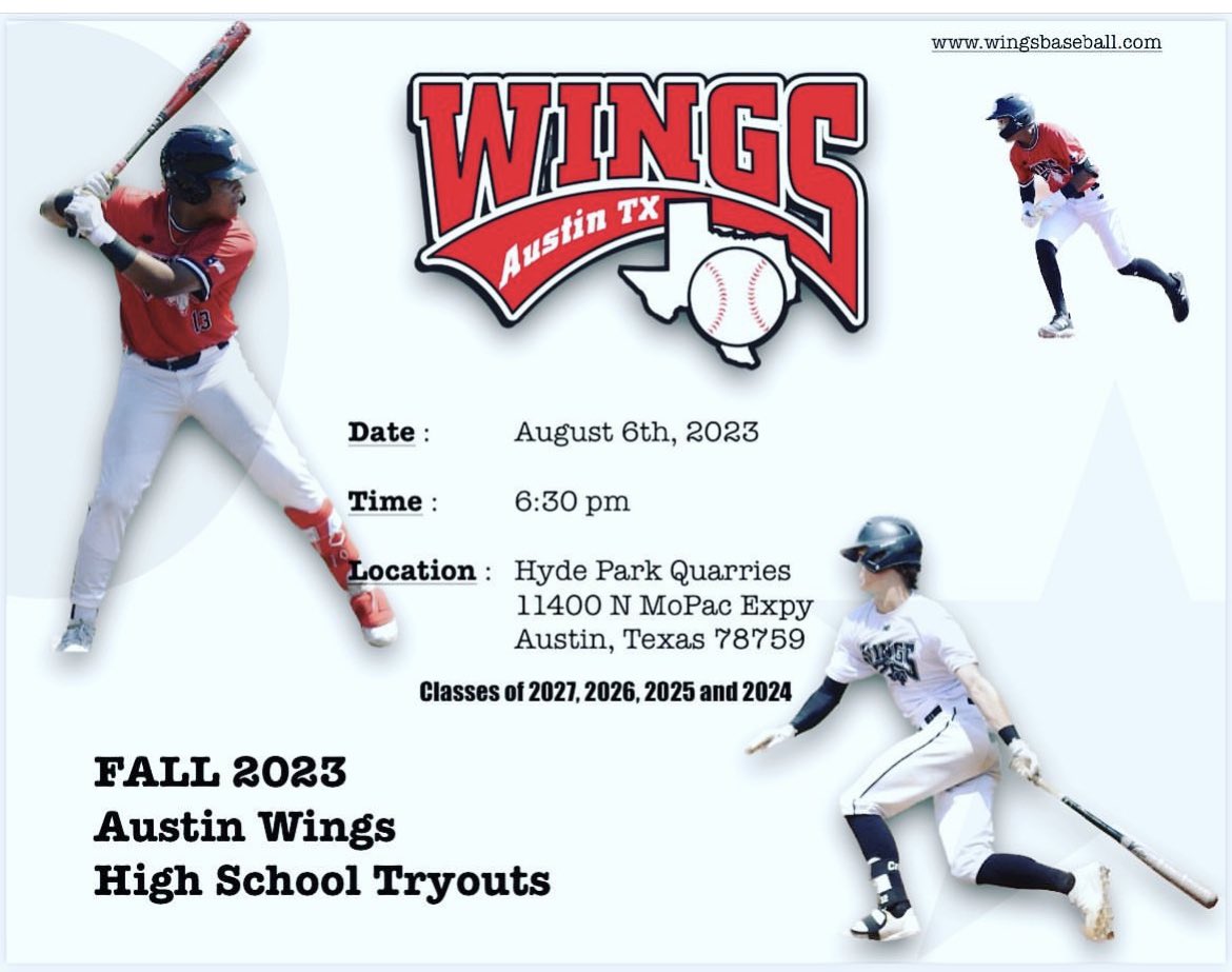 Come be part of the Tradition!  Established in 1999, <a href="/WingsBaseball/">Wings Baseball</a> is renowned for player development.   Fall instruction and competitive schedule!  See bio for contact information.