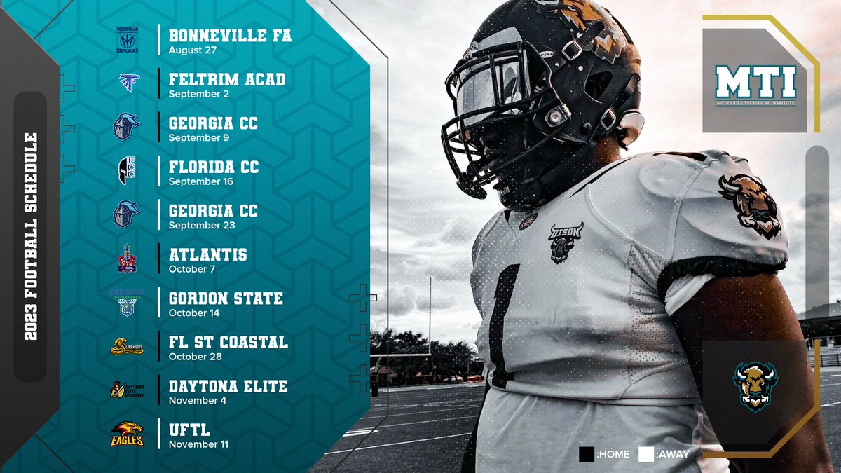 🚨SCHEDULE RELEASE🚨 BISON 2023 football schedule! #BISONUP 🦬 🤟