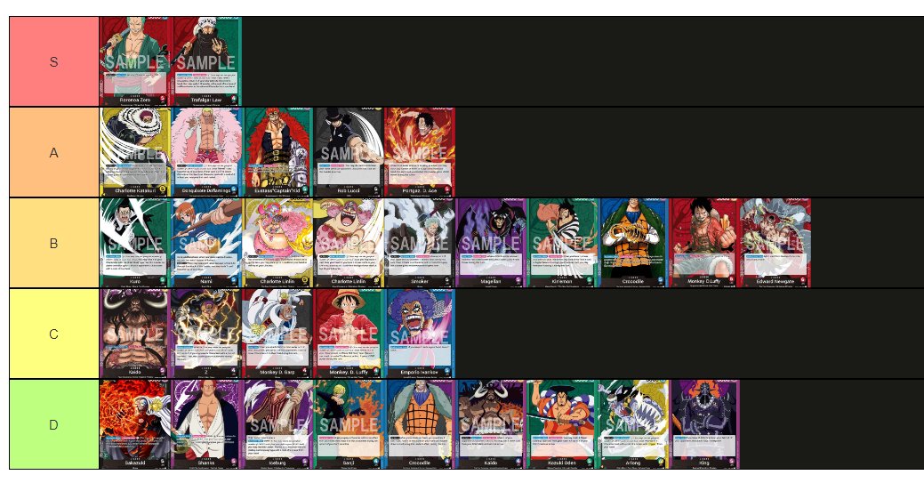 KEKfila On Twitter TIER LIST OP 03 5 post Limit List With ClydeTCG Kekfila on twitter tier list op 03 5 post limit list with clydetcg