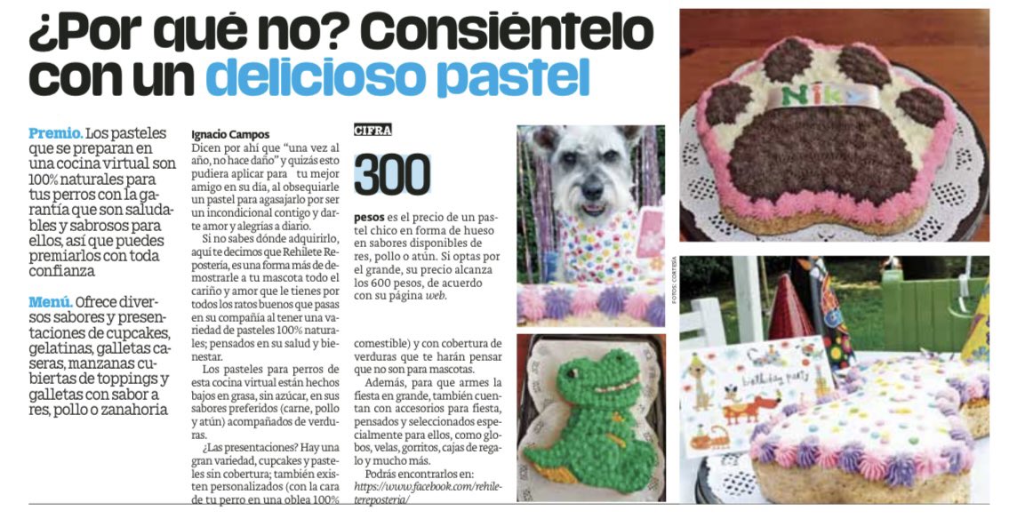 RehileteRepos's tweet photo. Gracias @PublimetroMX por la nota acerca de nosotros! 🐶#FelizDiaDelPerro https://t.co/6piSp3Jcod