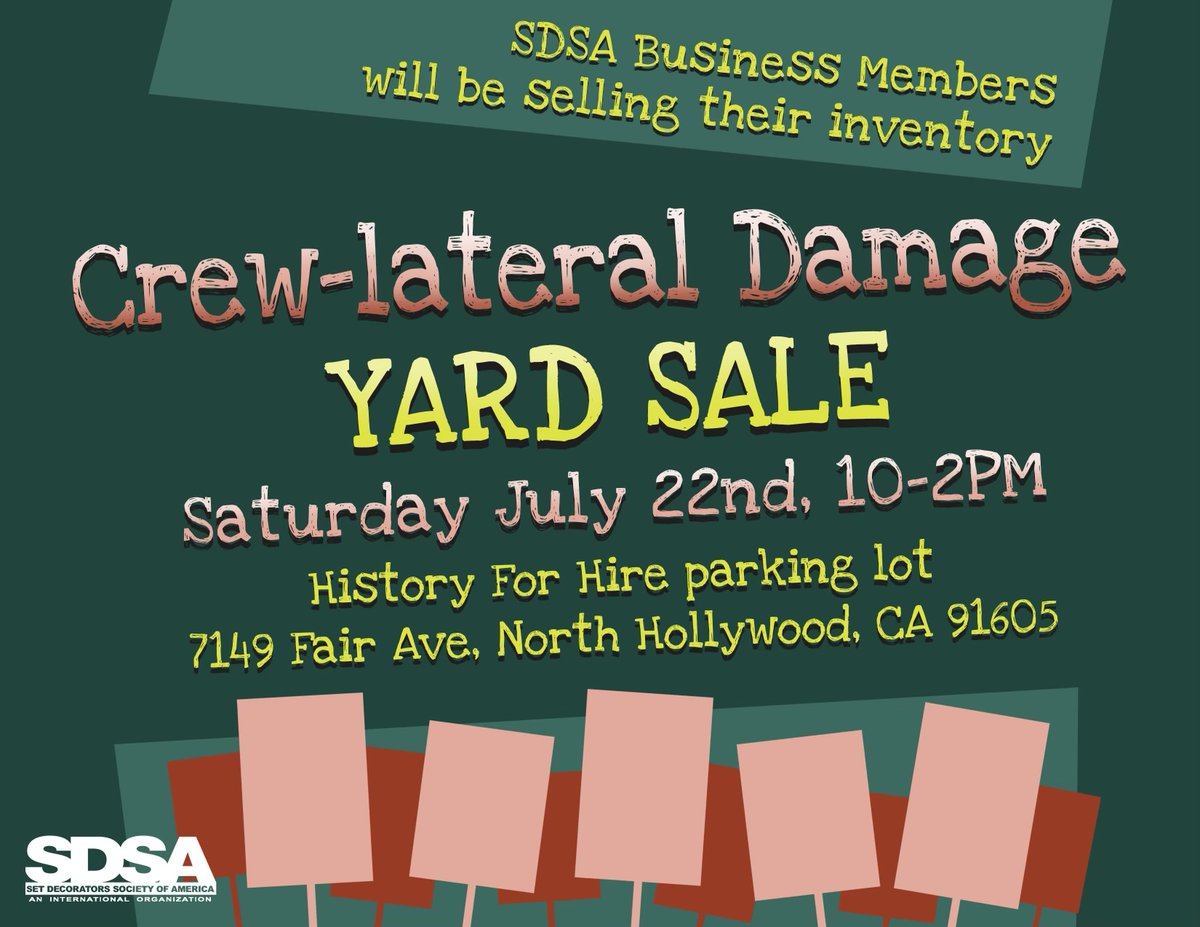 kitbboss's tweet image. Not to be confused with our online #wgaragesale (which opens next Thurs., July 27), check out this IRL Yard Sale tomorrow by #SDSA to raise some much-needed cash. #UnionStrong