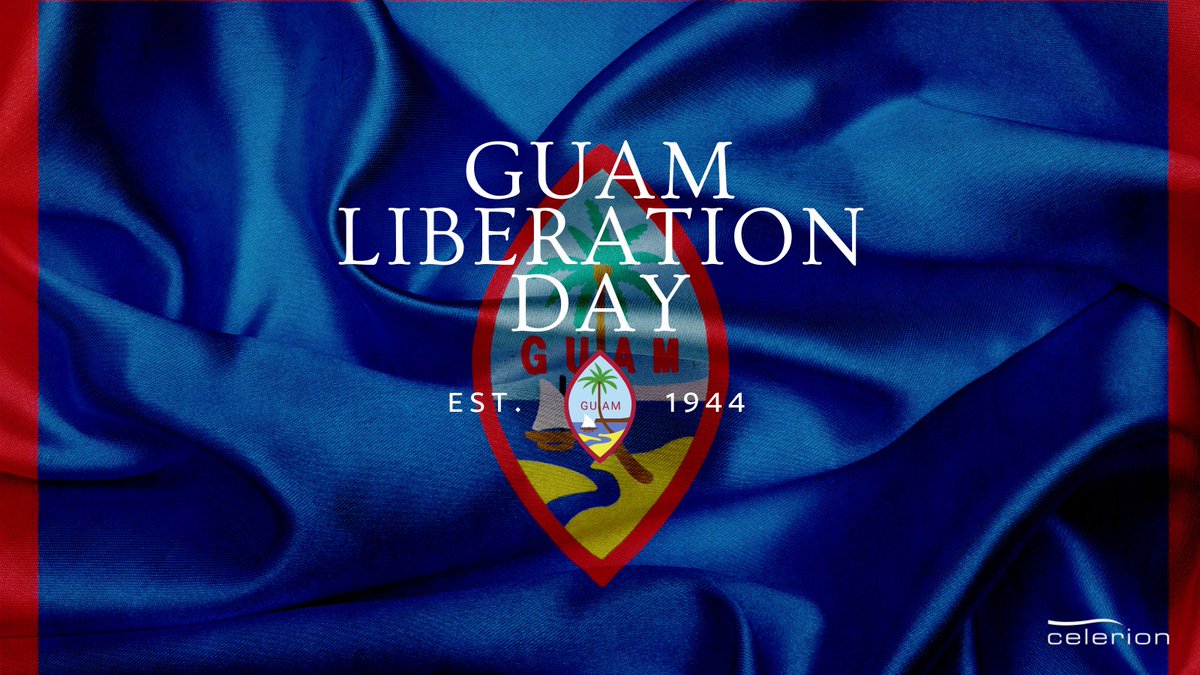 CelerionPhoenix's tweet photo. Guam Liberation Day is today! The U.S. territory of Guam celebrates this day annually and is Guam's biggest holiday. It is a day to commemorate the island's liberation from the Japanese by U.S. Soldiers.

Celerion wishes Guam a happy Liberation Day!

#celerion #guam #liberation https://t.co/W6m9Kl2YHb